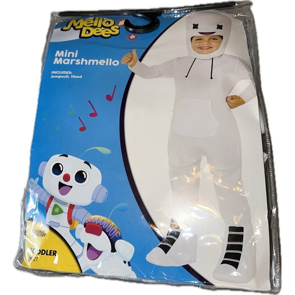 Spirit Halloween‎ Toddler Marshmello Mellodees Costume Size 2T - Picture 1 of 3